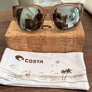 Costa Water Woman 2Sunglasses with Tan Frame and Silver Lenses